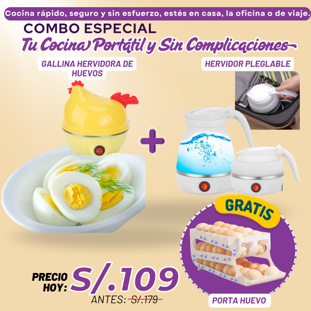 Combo tu Cocina Portátil y Sin Complicaciones