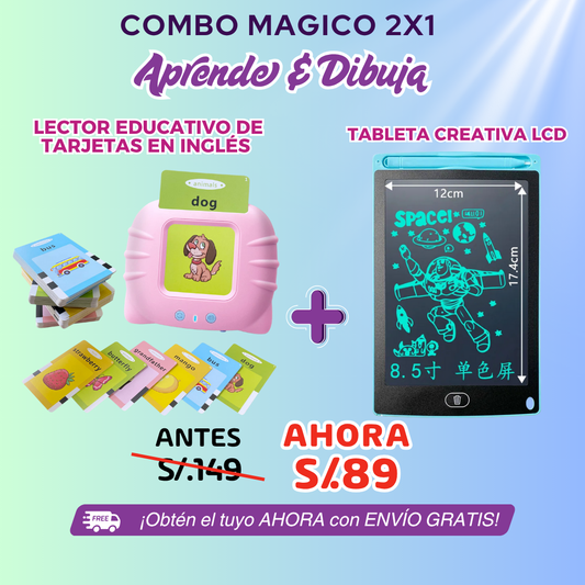 Aprende & Dibuja – Combo Mágico 2 en 1