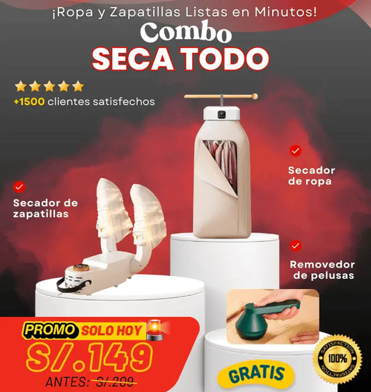 Combo Seca Todo + Regalo GRATIS – ¡Ropa y Zapatillas Listas en Minutos!